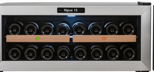 Nipus 15-Inch Wine Cooler: 30-Bottle, Dual-Zone Fridge