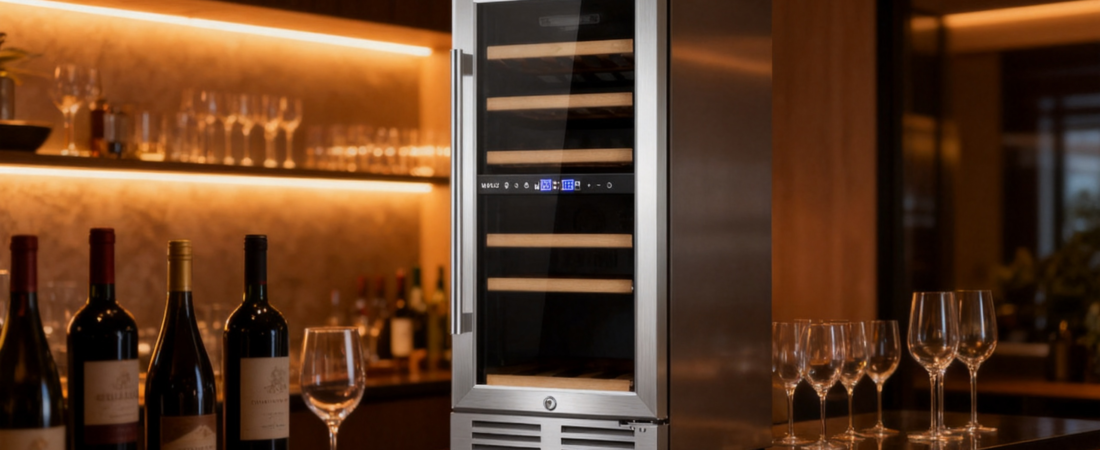 Guide to the Tylza 15 Inch Dual Zone 30 Bottle Wine Cooler Silver for Precise Temperature Control and Energy Efficiency