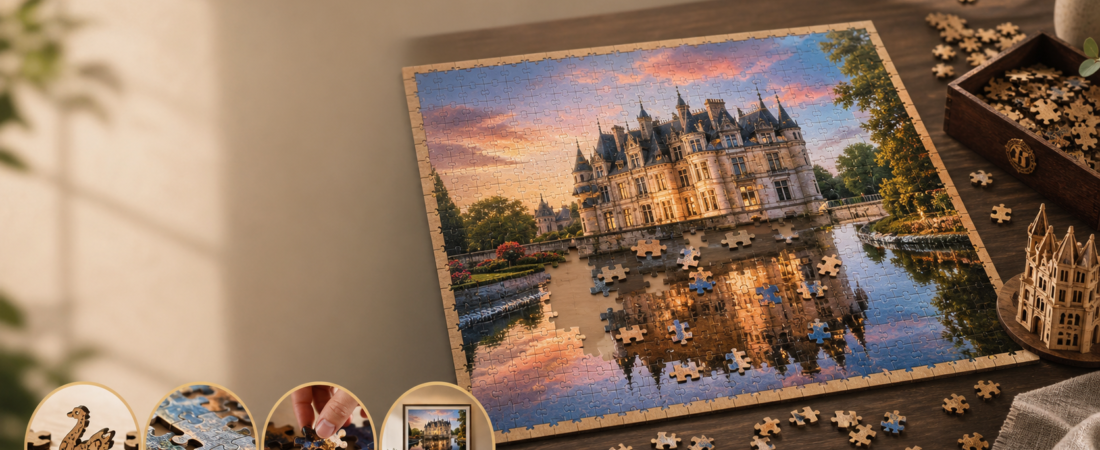 Château Reflections Wooden Jigsaw Puzzle: Benefits, Assembly Tips and Uses for the Puzzle with All Edge Pieces, Display & 3D Wooden Crafts